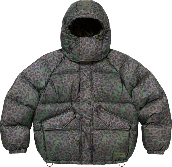 Supreme 700-Fill Down Lightweight Puffer Jacket - Leopard (front)