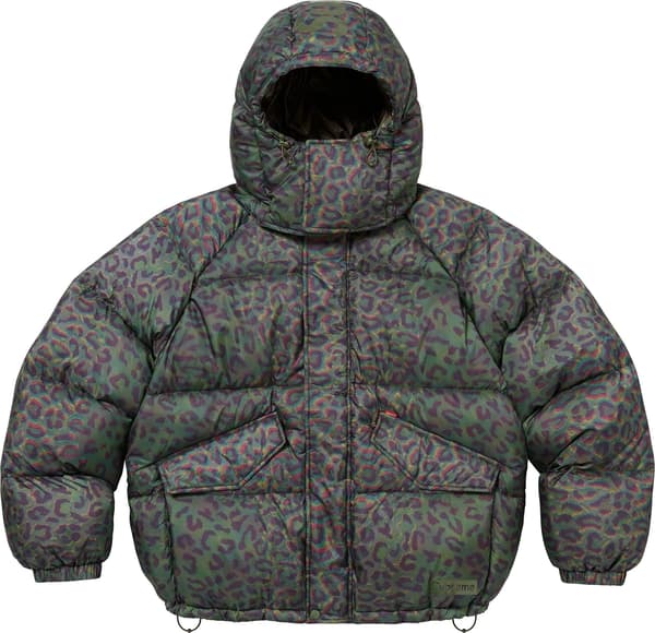 Supreme 700-Fill Down Lightweight Puffer Jacket - Leopard (front)