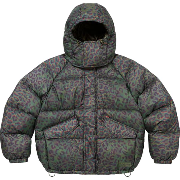 Supreme 700-Fill Down Lightweight Puffer Jacket - Leopard (front)