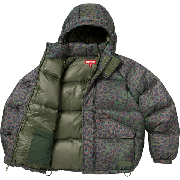 Supreme 700-Fill Down Lightweight Puffer Jacket - Leopard (front)