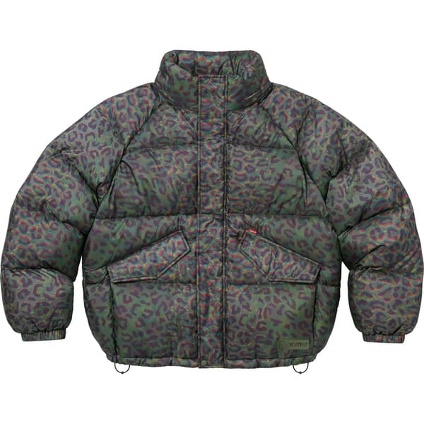 Supreme 700-Fill Down Lightweight Puffer Jacket - Leopard (front)