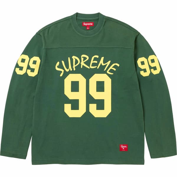 Supreme 99 L/S Football Top - Green (front)