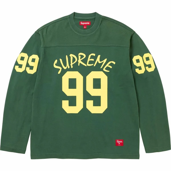 Supreme 99 L/S Football Top - Green (front)