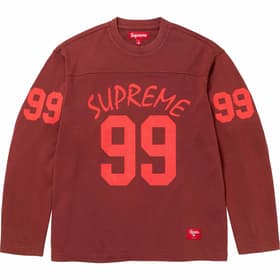 Supreme 99 L/S Football Top Maroon