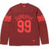 Supreme 99 L/S Football Top - Maroon (front)