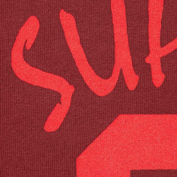 Supreme 99 L/S Football Top - Maroon (front)
