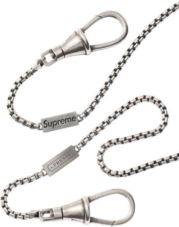 Supreme®/A.PRESSE Sterling Silver Classic Key Chain