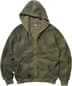 Supreme®/A.PRESSE Vintage Zip Up Hooded Sweatshirt - Olive (front)