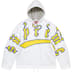Supreme Accent Brushed Zip Up Hooded Sweater - White (front)