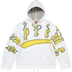 Supreme Accent Brushed Zip Up Hooded Sweater - White (front)