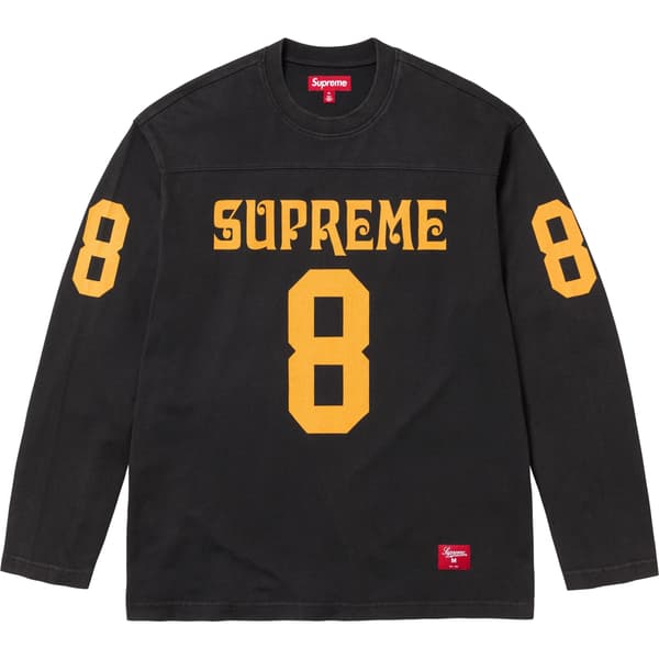 Supreme Affiliated L/S Football Top - Black (front)