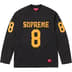 Supreme Affiliated L/S Football Top - Black (front)