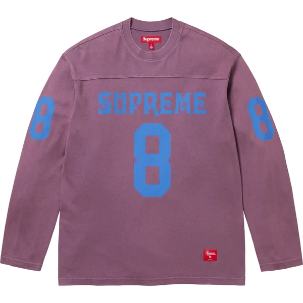 Supreme Affiliated L/S Football Top - Dusty Purple (front)
