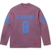 Supreme Affiliated L/S Football Top - Dusty Purple (front)