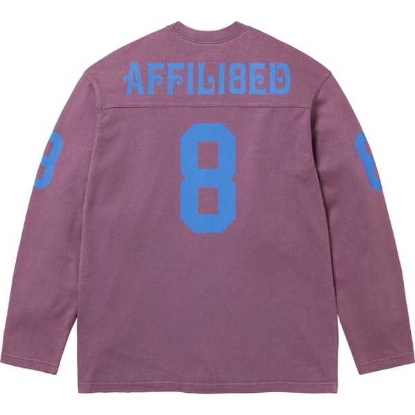 Supreme Affiliated L/S Football Top - Dusty Purple (front)