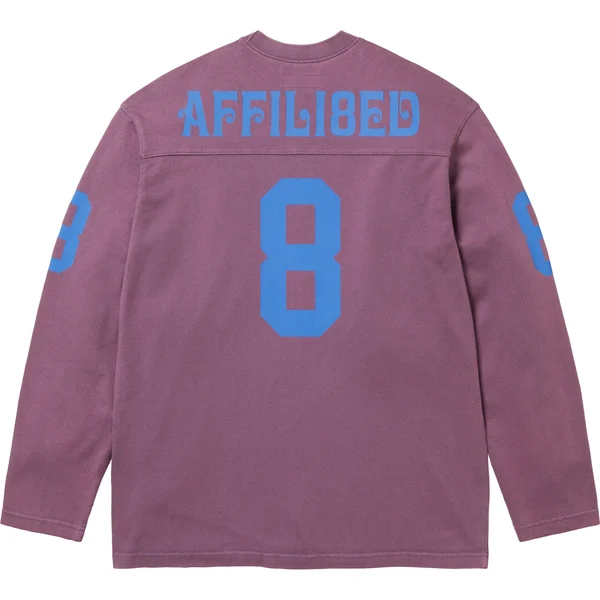 Supreme Affiliated L/S Football Top - Dusty Purple (front)