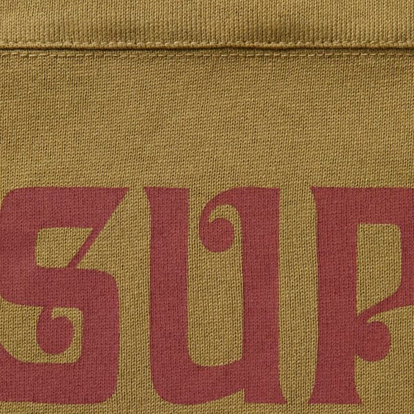 Supreme Affiliated L/S Football Top - Light Olive (front)