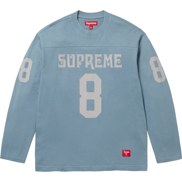 Supreme Affiliated L/S Football Top - Slate (front)