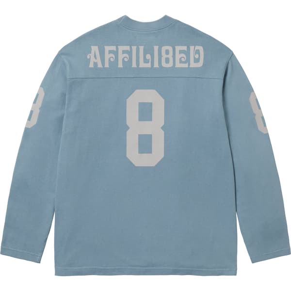 Supreme Affiliated L/S Football Top - Slate (front)