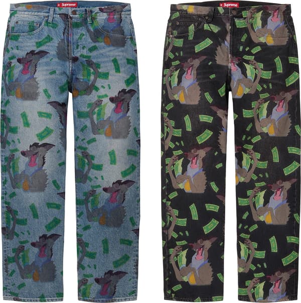 Supreme All Dogs Go To Heaven Loose Fit Jean - Product Image