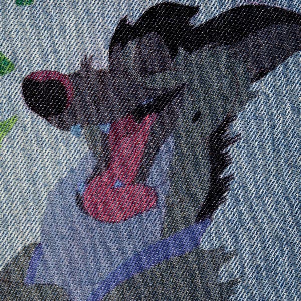 Supreme All Dogs Go To Heaven Loose Fit Jean - Washed Indigo (front)