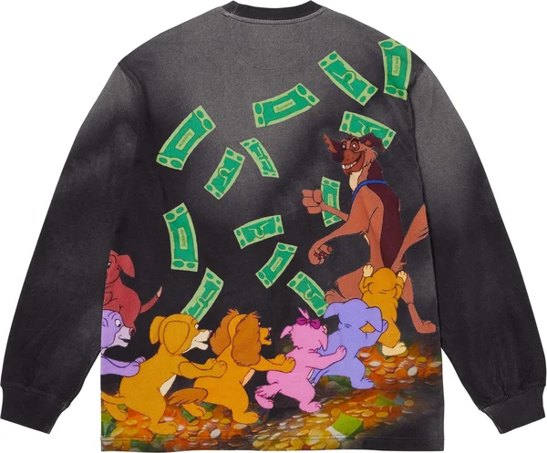 Supreme All Dogs Go To Heaven L/S Top - Night (front)