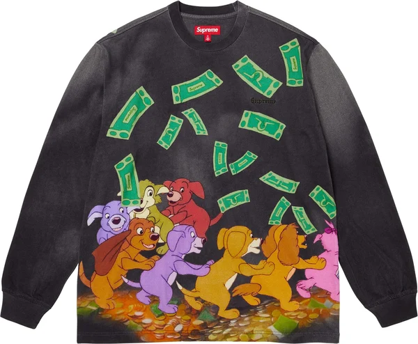 Supreme All Dogs Go To Heaven L/S Top - Night (front)