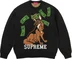 Supreme All Dogs Go To Heaven Sweater - Black (front)