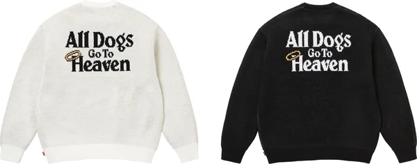 Supreme All Dogs Go To Heaven Sweater - Group Shots (front)
