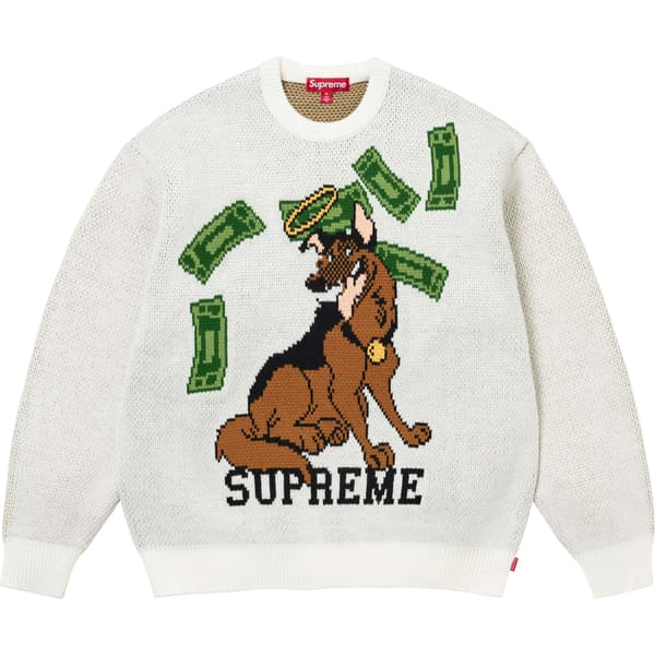 Supreme All Dogs Go To Heaven Sweater - White (front)