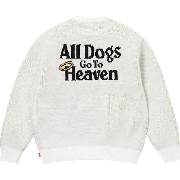 Supreme All Dogs Go To Heaven Sweater - White (front)