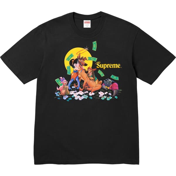 Supreme All Dogs Go To Heaven Tee - Black (front)