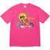 Supreme All Dogs Go To Heaven Tee - Fuchsia (front)