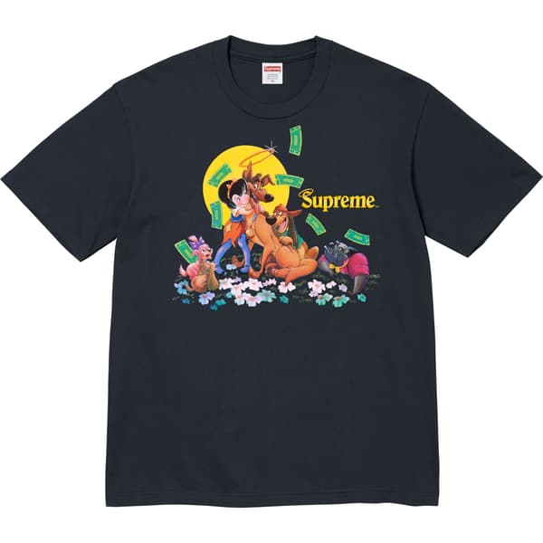 Supreme All Dogs Go To Heaven Tee - Navy (front)