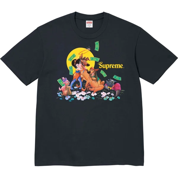 Supreme All Dogs Go To Heaven Tee - Navy (front)