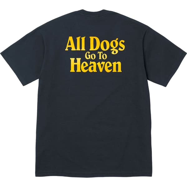 Supreme All Dogs Go To Heaven Tee - Navy (front)