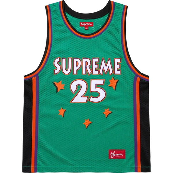 Supreme All Star Basketball Jersey - Green (front)