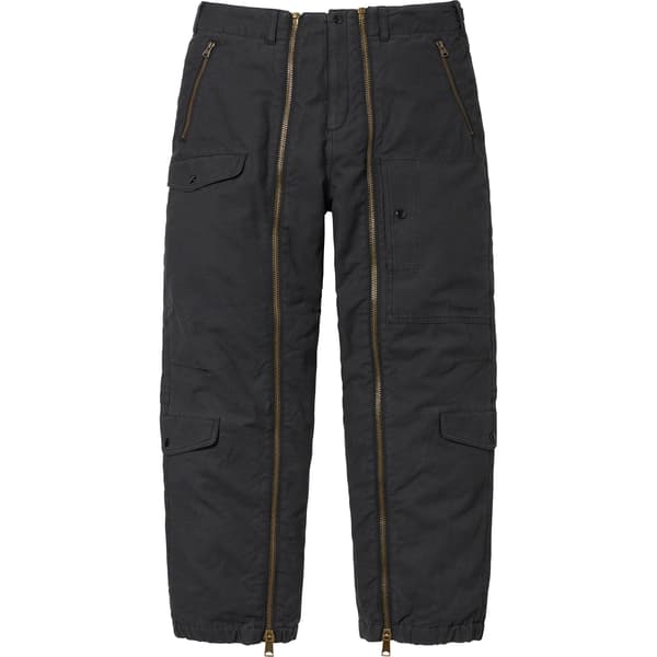 Supreme Alpha Industries Cotton Twill Flight Pant - Black (front)