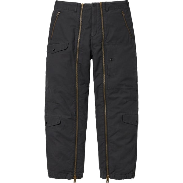 Supreme Alpha Industries Cotton Twill Flight Pant - Black (front)