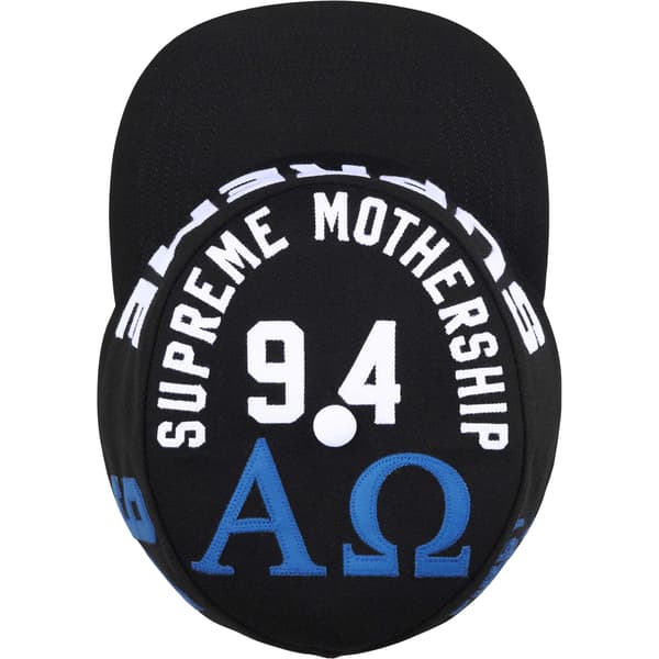 Supreme Alpha Omega Pillbox Hat - Black (front)