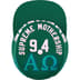 Supreme Alpha Omega Pillbox Hat - Dark Green (front)