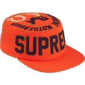 Supreme Alpha Omega Pillbox Hat Orange