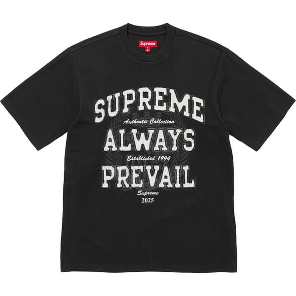 Supreme Always Prevail S/S Top - Black (front)