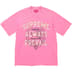Supreme Always Prevail S/S Top - Pink (front)