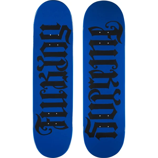 Supreme Ambigram Skateboard - 8.375” x 32.125” (front)