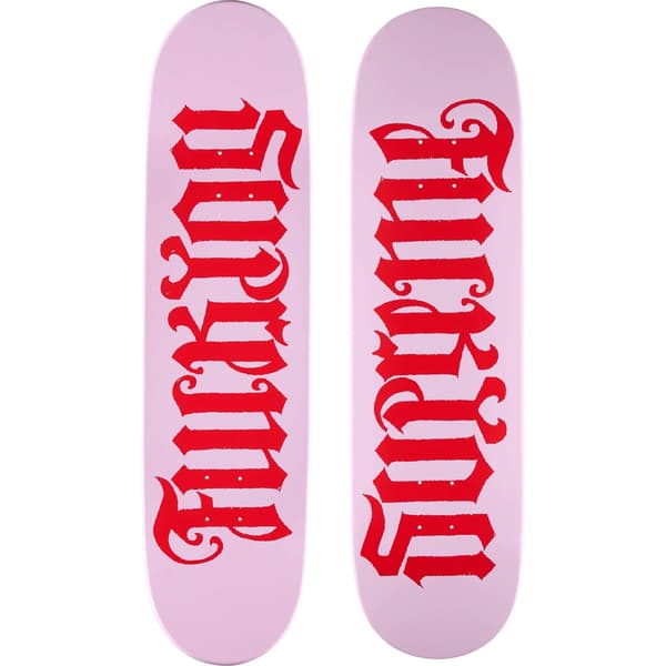 Supreme Ambigram Skateboard - 8.5” x 32.25” (front)