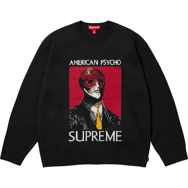 Supreme American Psycho Sweater - Black (front)