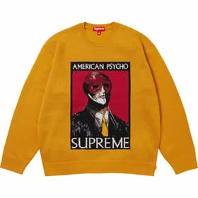 Supreme American Psycho Sweater Yellow