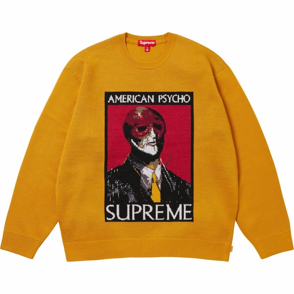Supreme American Psycho Sweater - Yellow (front)