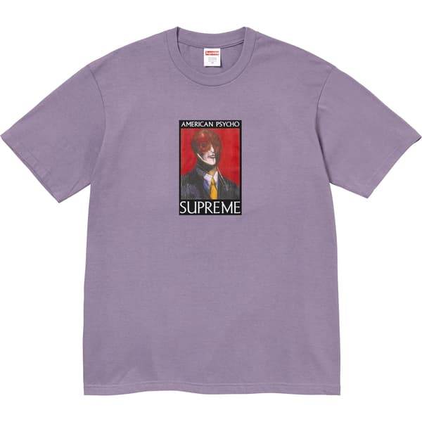 Supreme American Psycho Tee - Dusty Purple (front)